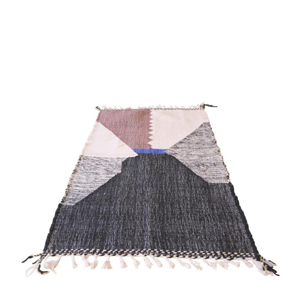 BERBERTEPPICH Kelim Marokko Wolle 140x 200 cm - Multicolor, Naturmaterialien (140/200cm) - AFK Living