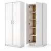 KLEIDERSCHRANK R003 weiss - Weiß, Holzwerkstoff (74/180/35cm) - roe furniture