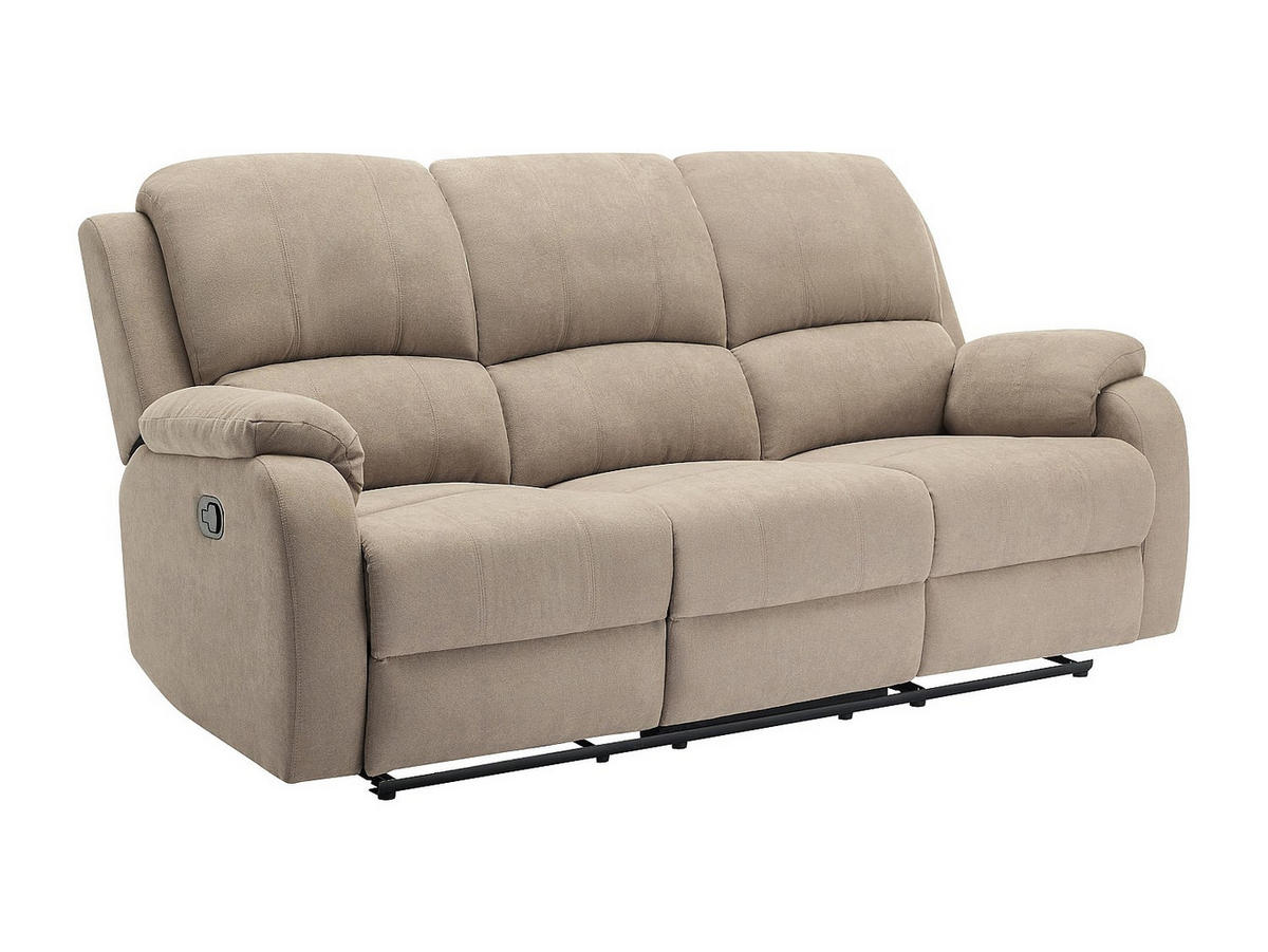 COUCHGARNITUR - 5 Personen - stoff - taupe Brody - Taupe, Textil (148/99/98cm) - Vente-Unique