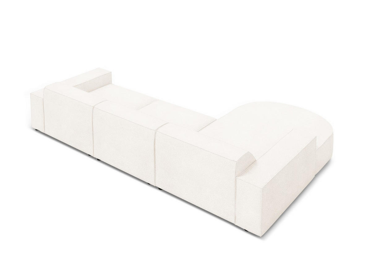 ECKSOFA links Jodie aus Boucle beige 4 Sitzplätze - Beige, Textil (166/284cm) - Micadoni