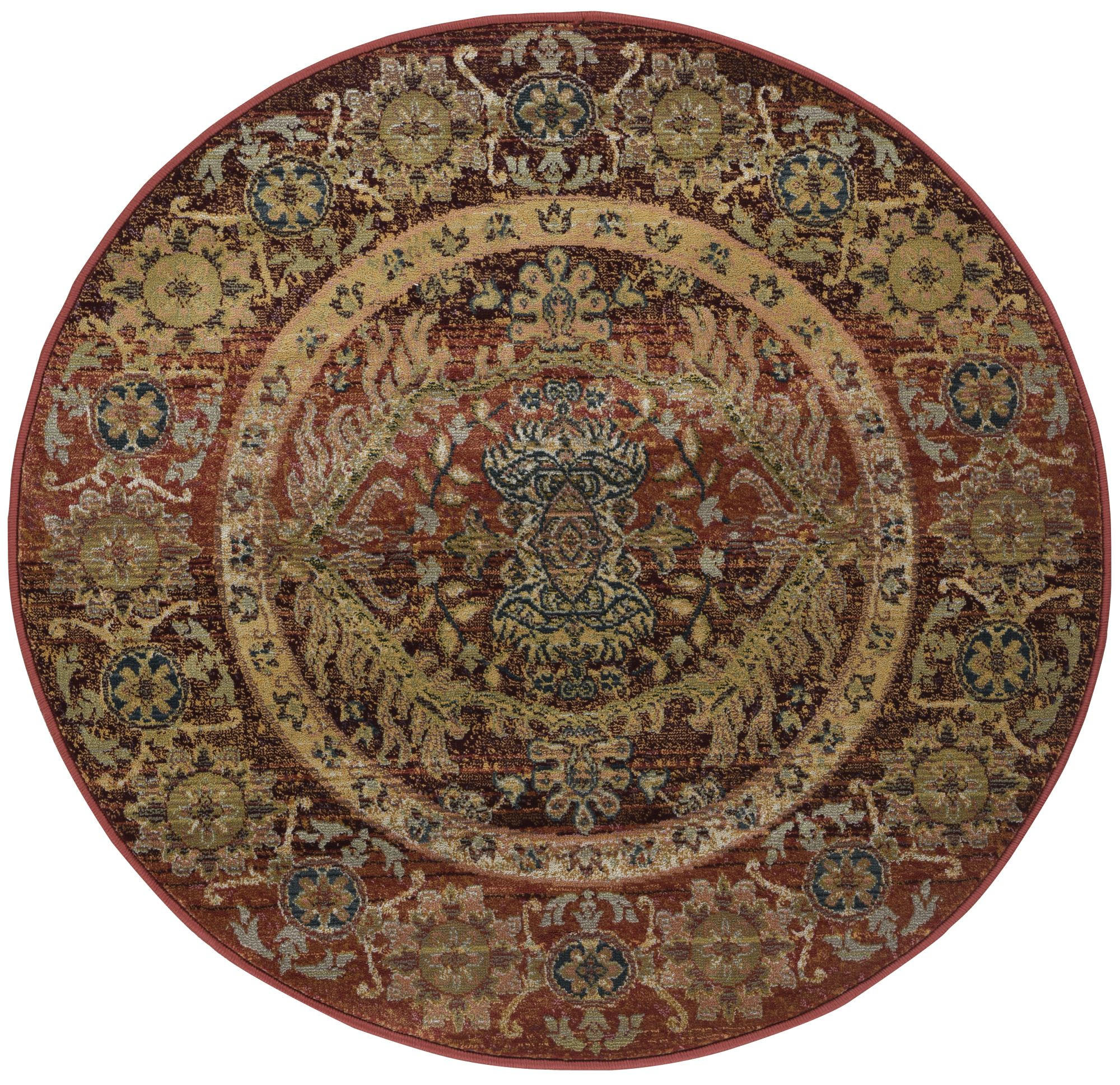 WEBTEPPICH Gabiro 3070 200x200 cm - Rostfarben, Textil (200/200cm) - THEKO