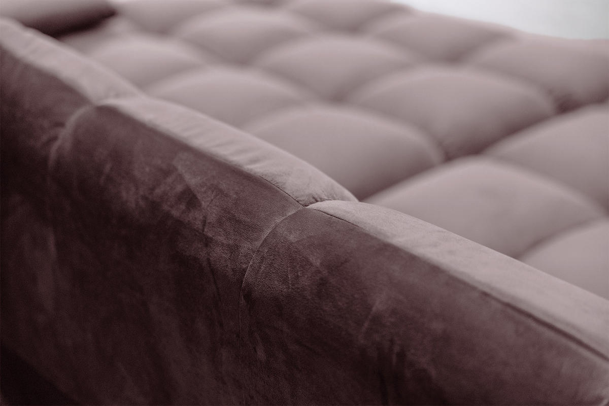 BIG SOFA VIVIEN Grau Velvet - Schwarz/Grau, Kunststoff/Textil (296/85/178cm) - KAWOLA