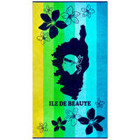 STRANDTUCH Frottee Velours Jacquard Mehrfarbig 90x170 400g/m² - Ibisco - Multicolor, Textil (170/90cm) - LE COMPTOIR DE LA PLAGE