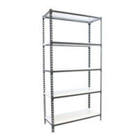 SCHWERLASTREGAL Metal Shark HxBxT 180 x 90 x 40 cm Fachlast 180 kg Anthrazit-Weiß - Anthrazit, Metall (90/180/40cm) - PROREGAL