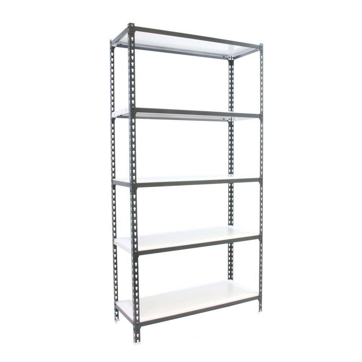 SCHWERLASTREGAL Metal Shark HxBxT 180 x 90 x 40 cm Fachlast 180 kg Anthrazit-Weiß - Anthrazit, Metall (90/180/40cm) - PROREGAL