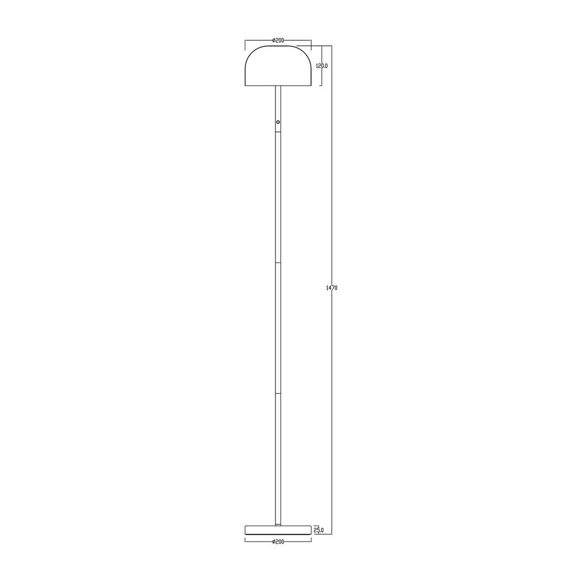 AKKU-STEHLEUCHTE - Eisen / Kunststoff - Dimmbar - Grün, Kunststoff/Metall (20/20/147cm) - home24