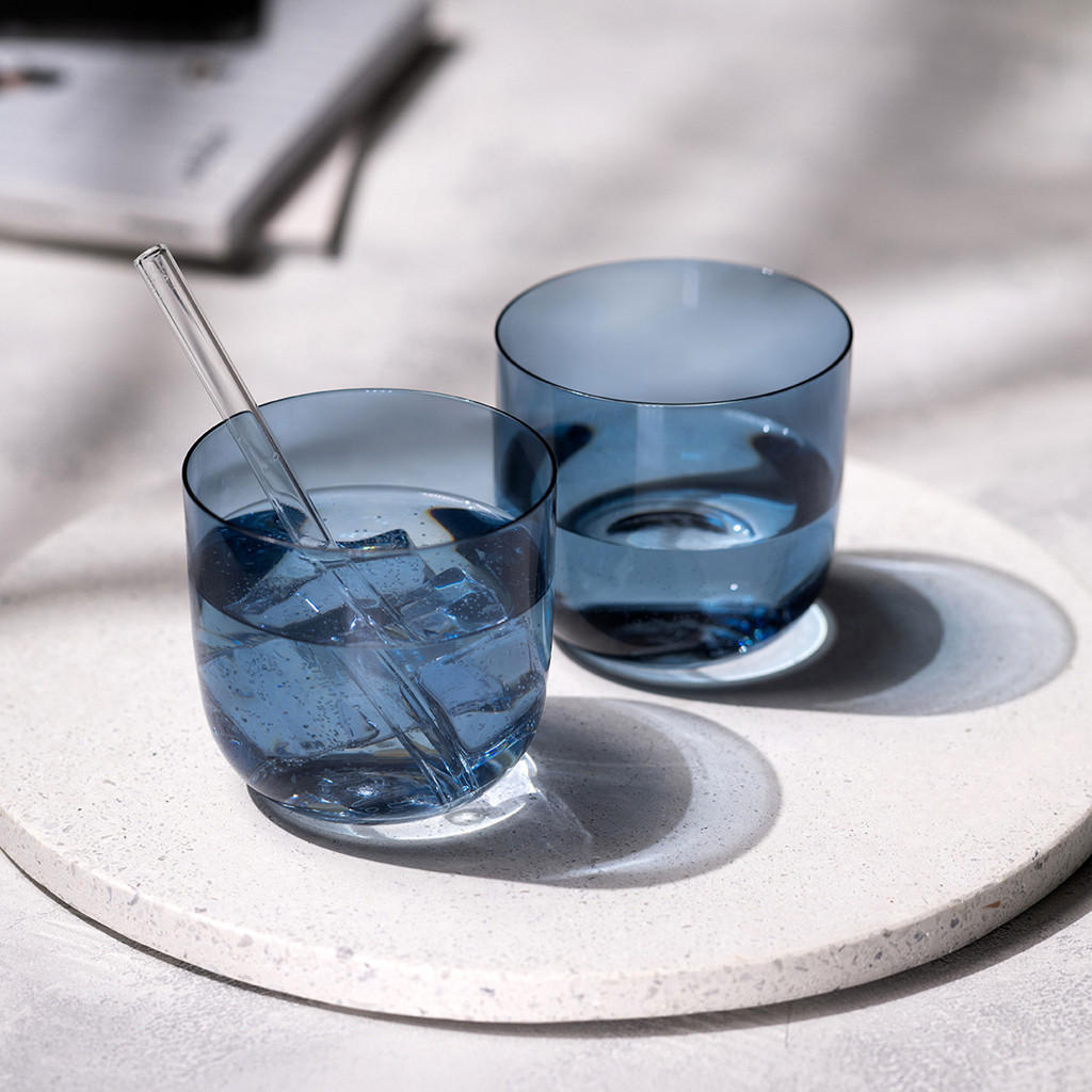 KOMPLETT-GLÄSER-SET Like Glass Ice 8er Set - Blau, Glas - like.Villeroy & Boch