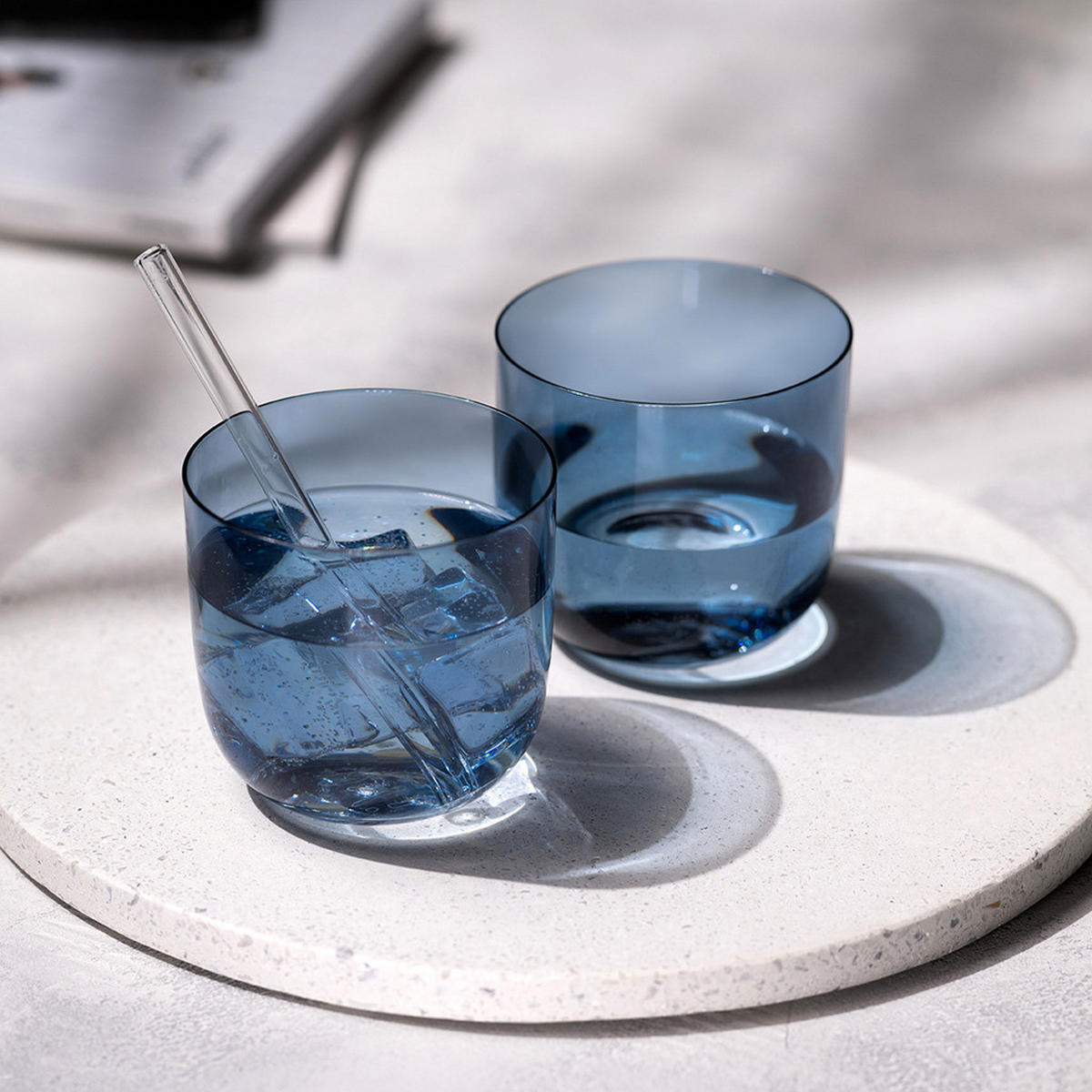 WEIN- UND WASSERGLÄSER Like Glass Ice 4er Set - Blau, Glas - like.Villeroy & Boch