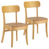 STUHL-SET 2 Nala Eichenfarbe, Massivholz - Honigeiche, Holz (45/83/49cm) - VS Venta-stock