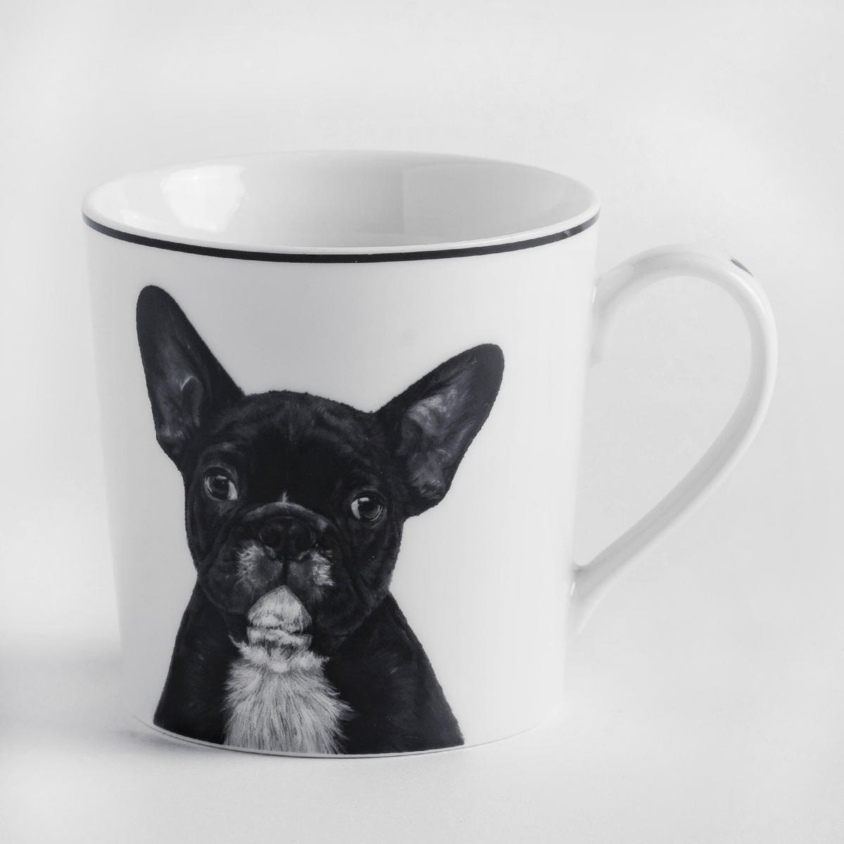 BECHER Frenchie 330ml, weiß - Weiß, Keramik (0.33L) - home&you