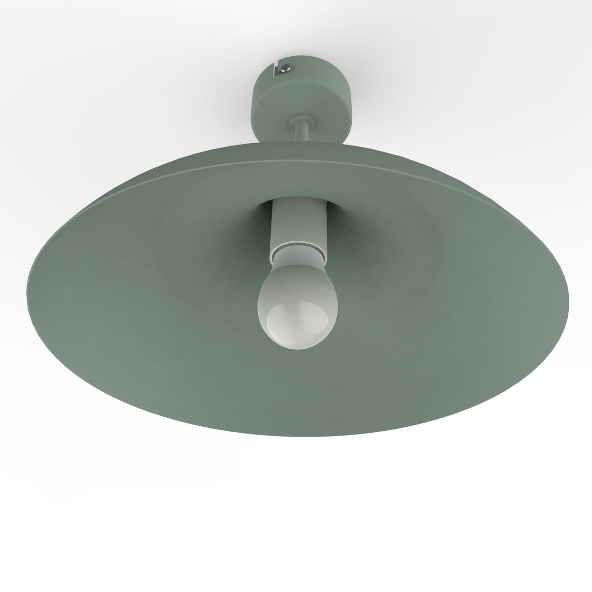 DECKENLEUCHTE - Grün, Metall (40/40/23cm) - Lumicom