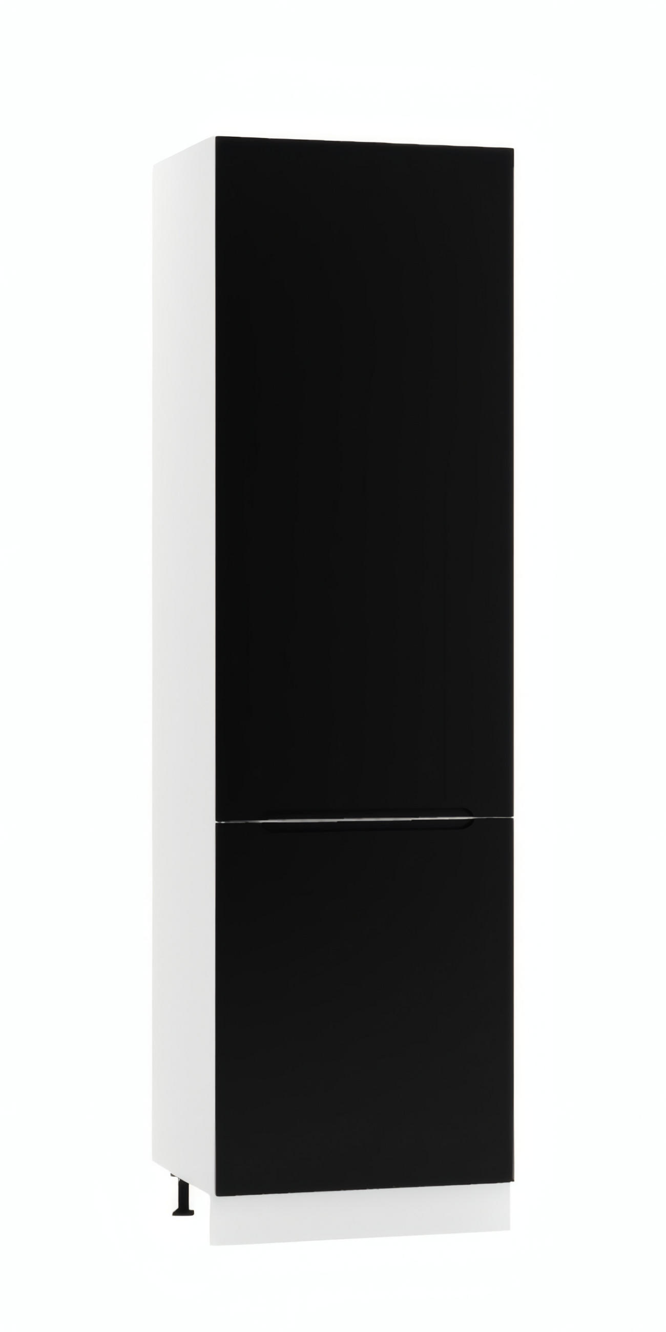 HOCHSCHRANK D60SŁ P/L - Zivora - Hochwertiges Design Konzept - Schwarz, Holz (60/213.3/56cm) - ROYAL24_MARKT