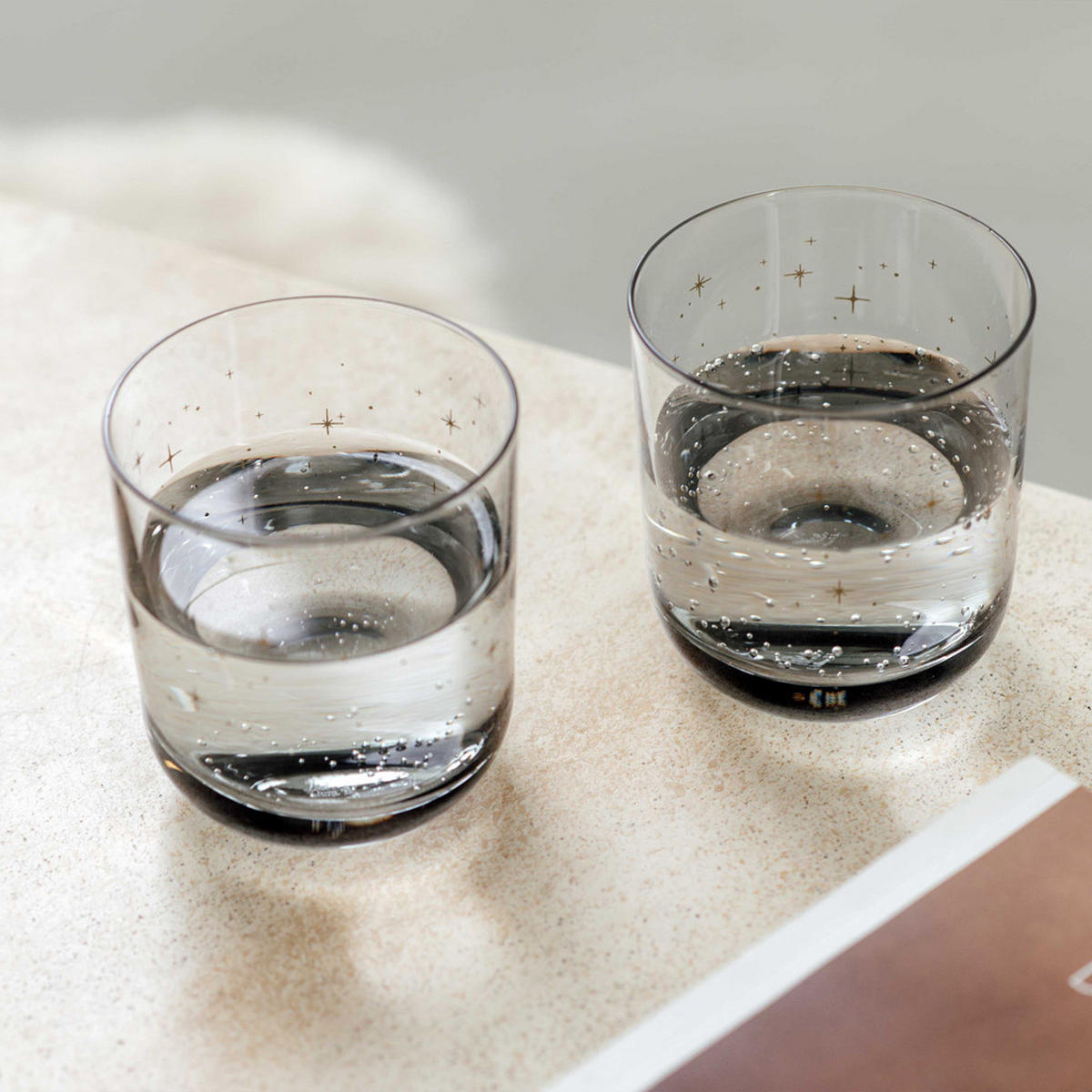 WASSERGLÄSER Winter Glow grau 200 ml 6er Set - Grau, Glas (0.2L) - like.Villeroy & Boch