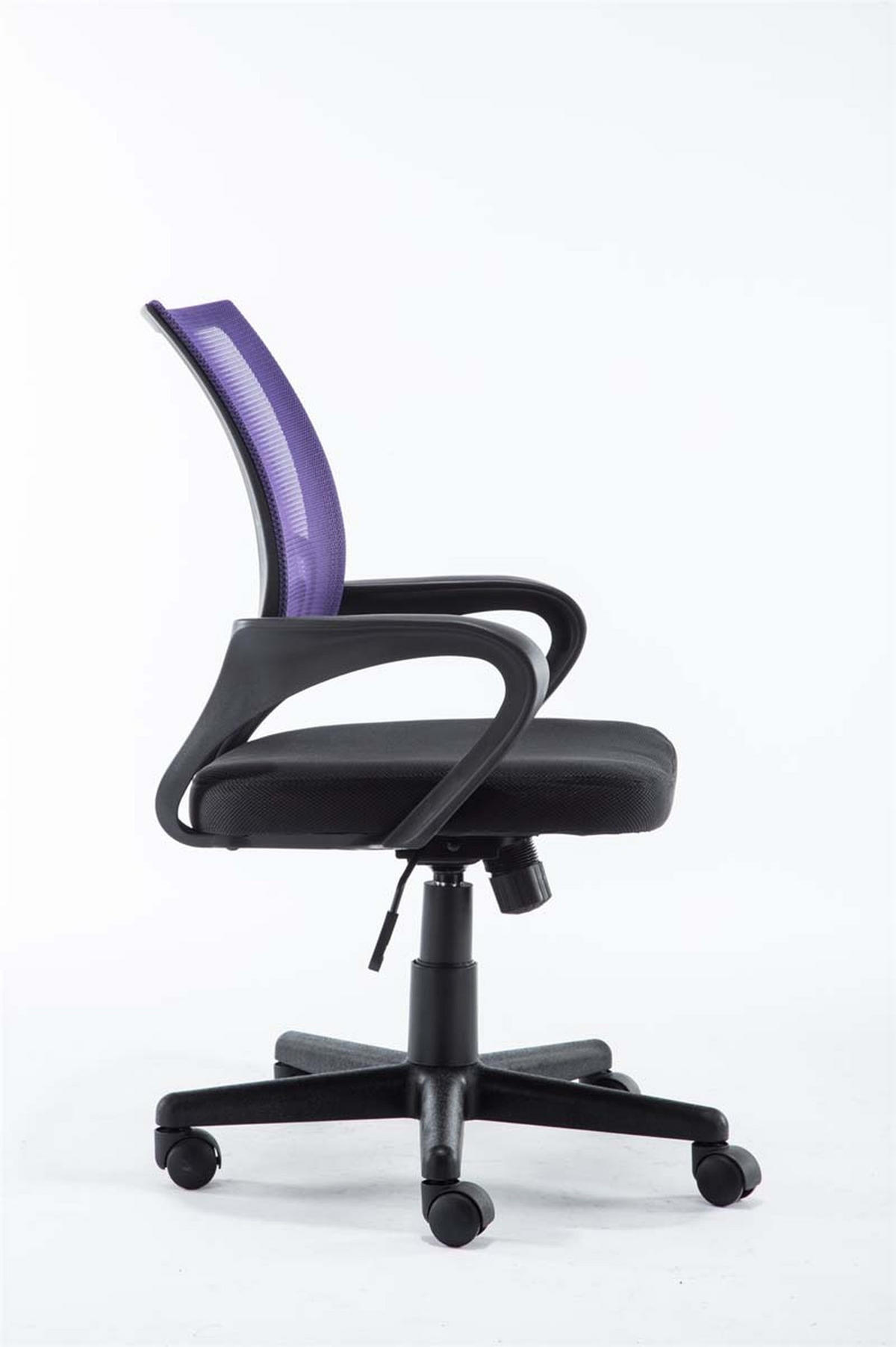 BÜROSTUHL Genf mit Netzbezug, Lila - Lila, Kunststoff/Textil (56/100/54cm) - TPFLiving
