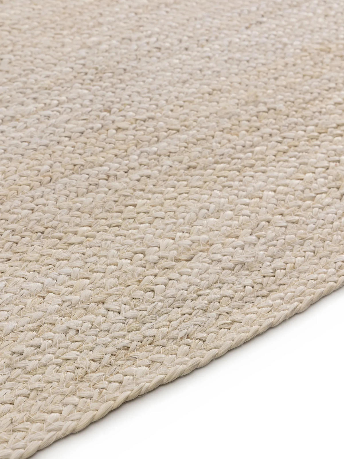 JUTETEPPICH Jutta Ivory 160/230 cm - Creme, Naturmaterialien/Textil (160/230cm) - benuta