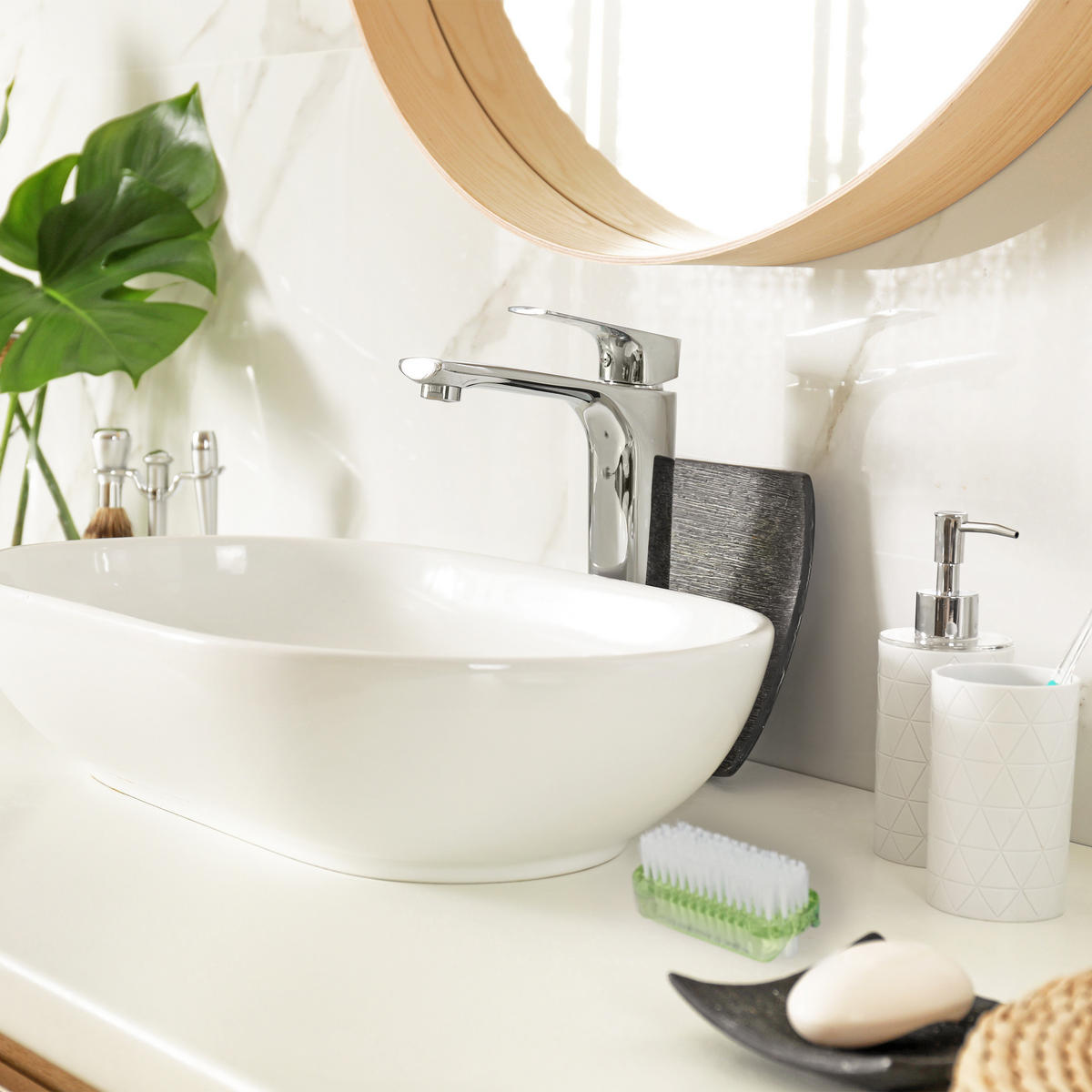 8XNAGELBÜRSTE - Multicolor, Kunststoff (8.5/3.5/3.5cm) - Relaxdays