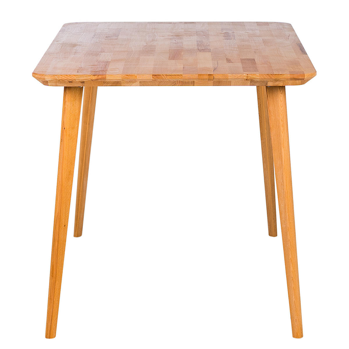 ESSTISCH - Buche massiv - Buchefarben, Holz (80/140/75cm) - home24