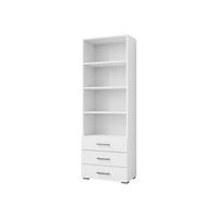 BÜCHERREGAL Gimren 3SZ - Hellgrau/Weiß, Holzwerkstoff/Kunststoff (63/190/35cm) - MIRJAN24