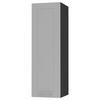 KÜCHENHÄNGESCHRANK Kvantum W4/20 Dust Grey Matt / Schwarz Matt 20 / 32,5 / 96cm - Schwarz/Grau, Holz/Holzwerkstoff (20/96/32.5cm) - Feldmann-Wohnen