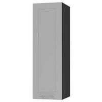 KÜCHENHÄNGESCHRANK Kvantum W4/30 Dust Grey Matt / Schwarz Matt 30 / 32,5 / 96cm - Schwarz/Grau, Holz/Holzwerkstoff (30/96/32.5cm) - Feldmann-Wohnen