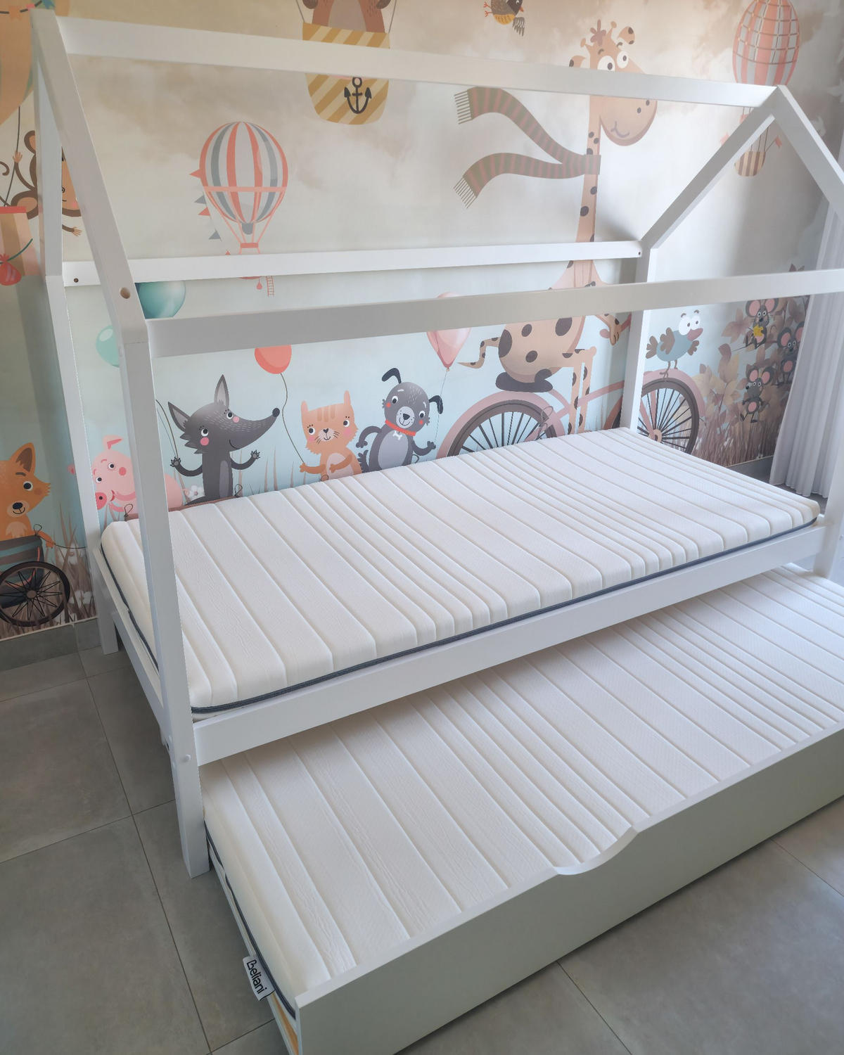 PĚNOVÁ MATRACE H2/3 Střední 90/200 cm Precious - bílá, textil (90/200cm) - Beliani