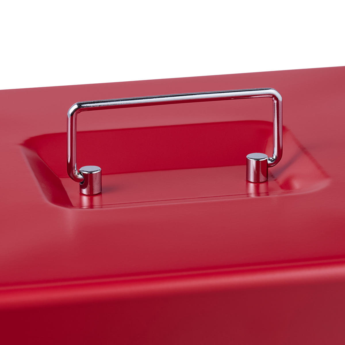 POKLADNIČKA na euro mince - červená, kov/plast (30.5/8.5/25cm) - Relaxdays