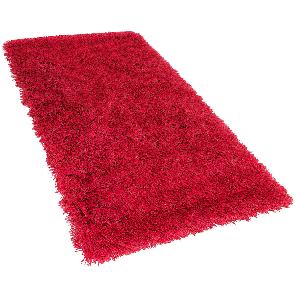 SHAGGY-TEPPICH Cide 150/80 cm - Rot, Kunststoff (80/150cm) - Beliani