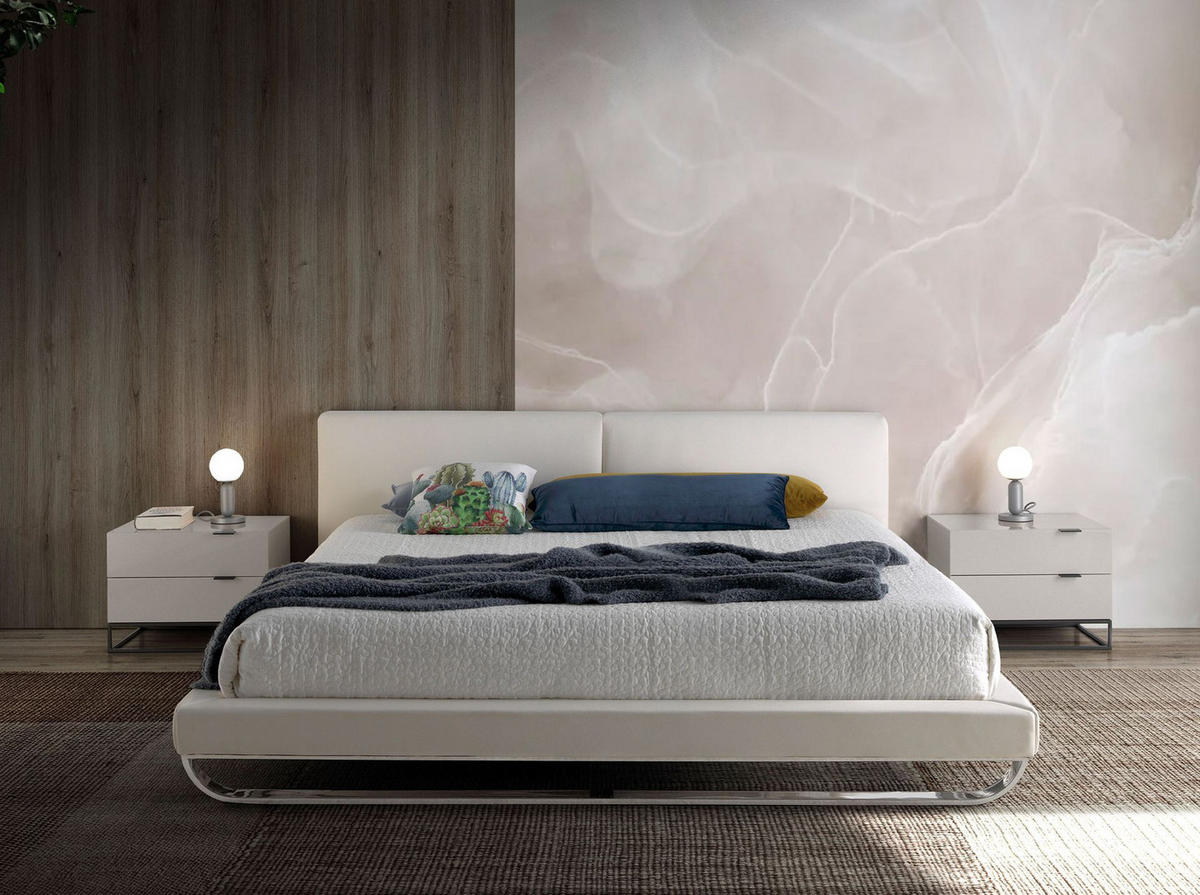 NACHTSCHRANK Nachttisch aus grauem Holz und schwarzem Stahl 55/41/41 cm - Schwarz/Grau, Holz (55/41/41cm) - ANGEL CERDA