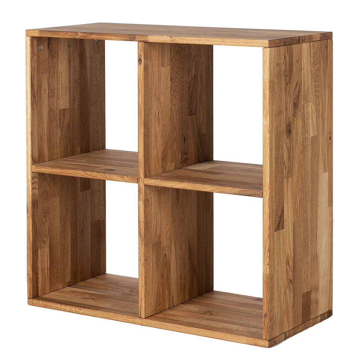 REGAL - Massivholz - Eichefarben, Holz (76/76/35cm) - home24