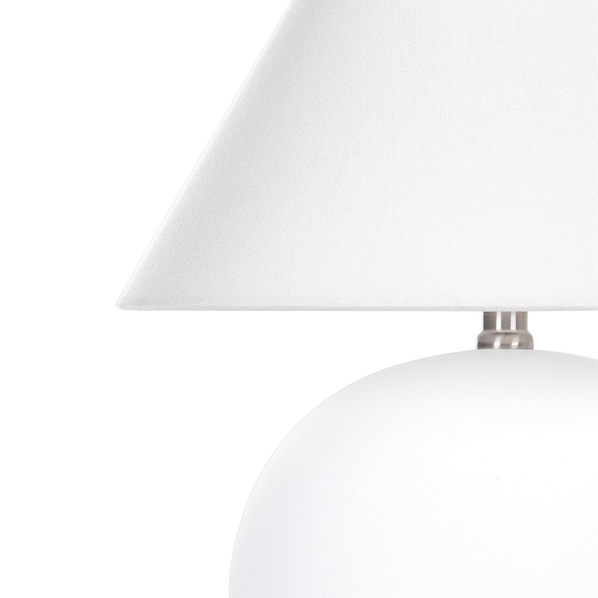 TISCHLAMPE Limia 34/34/41 cm - Weiß, Keramik (34/34/41cm) - Beliani