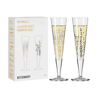 CHAMPAGNERGLÄSER Goldnacht gold 205 ml 2er Set - Goldfarben, Glas (0.205L) - Ritzenhoff