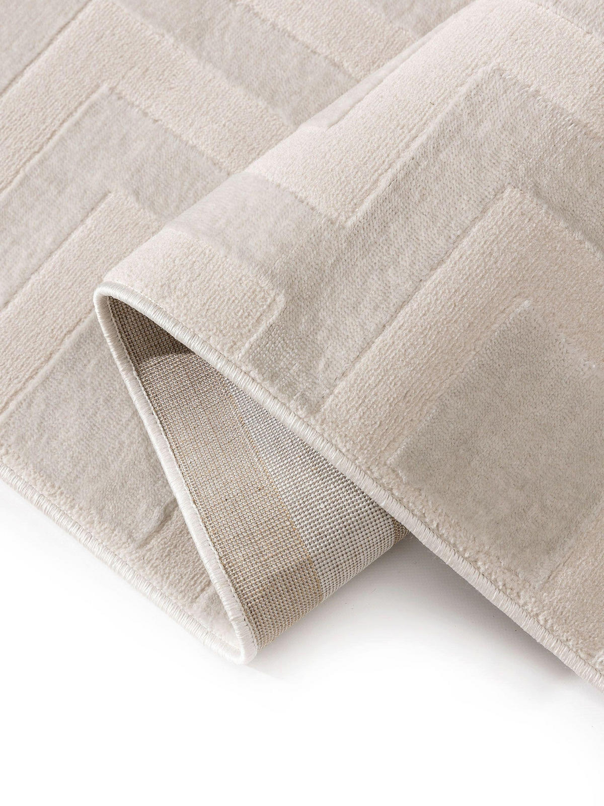TEPPICH Claire Cream 140x200 cm - Creme, Kunststoff (140/200cm) - benuta