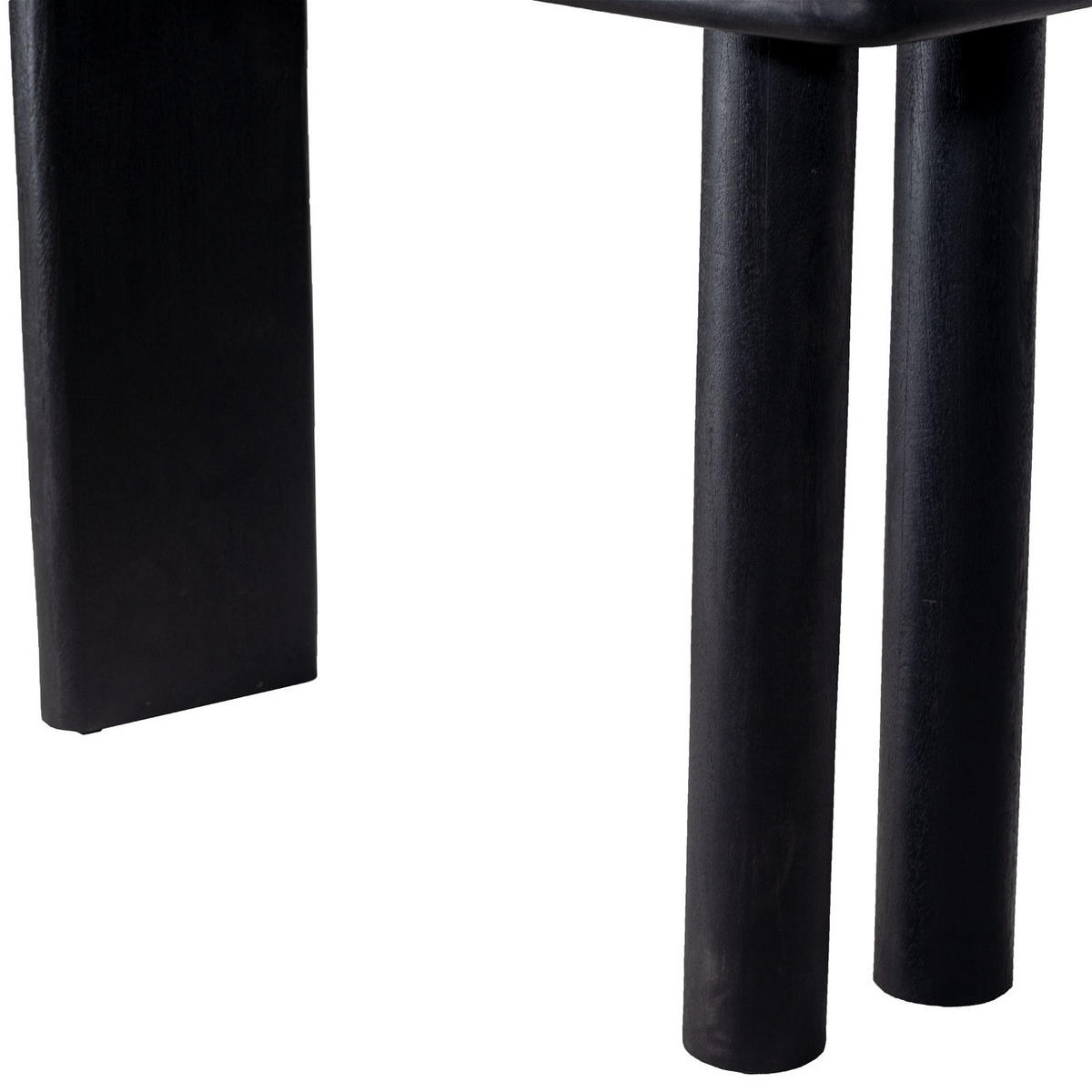 KONSOLENTISCH aus Mangoholz 113cm, schwarz - Schwarz, Holz (113/44/76cm) - Giga Meubel
