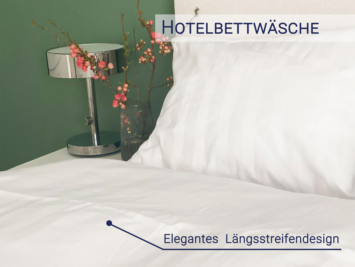 BETTWÄSCHE, 80x80 + 140x200 cm, 100% Baumwolle, Weiß - Weiß, Textil (140/200cm) - Zollner