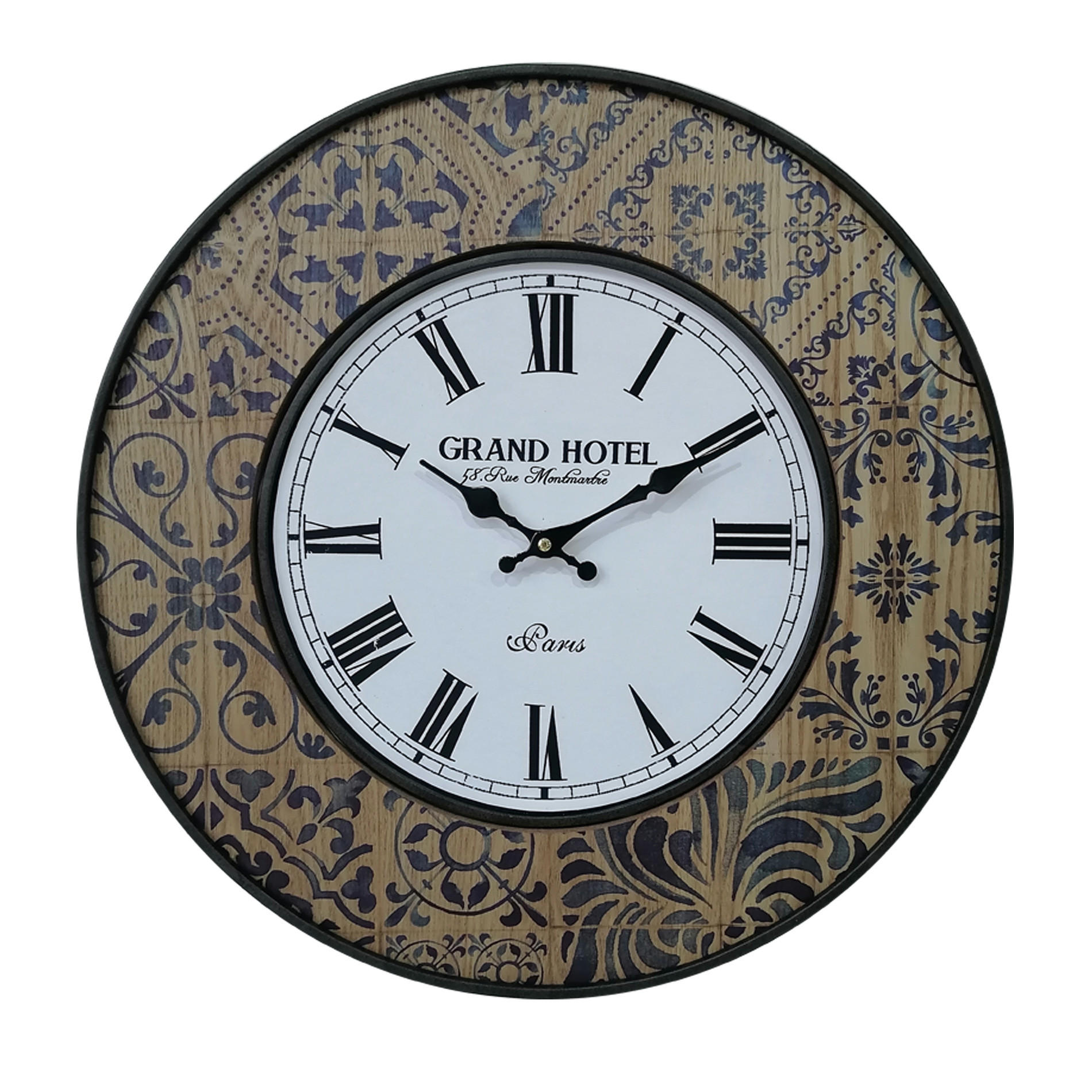 Mobili Rebecca Wanduhr Braun 5x50x50 cm
