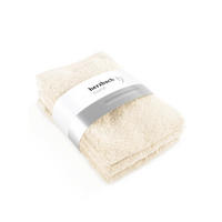 GÄSTEHANDTUCH 3er Set Pura Creme - Creme, Textil (30/50cm) - Herzbach Home