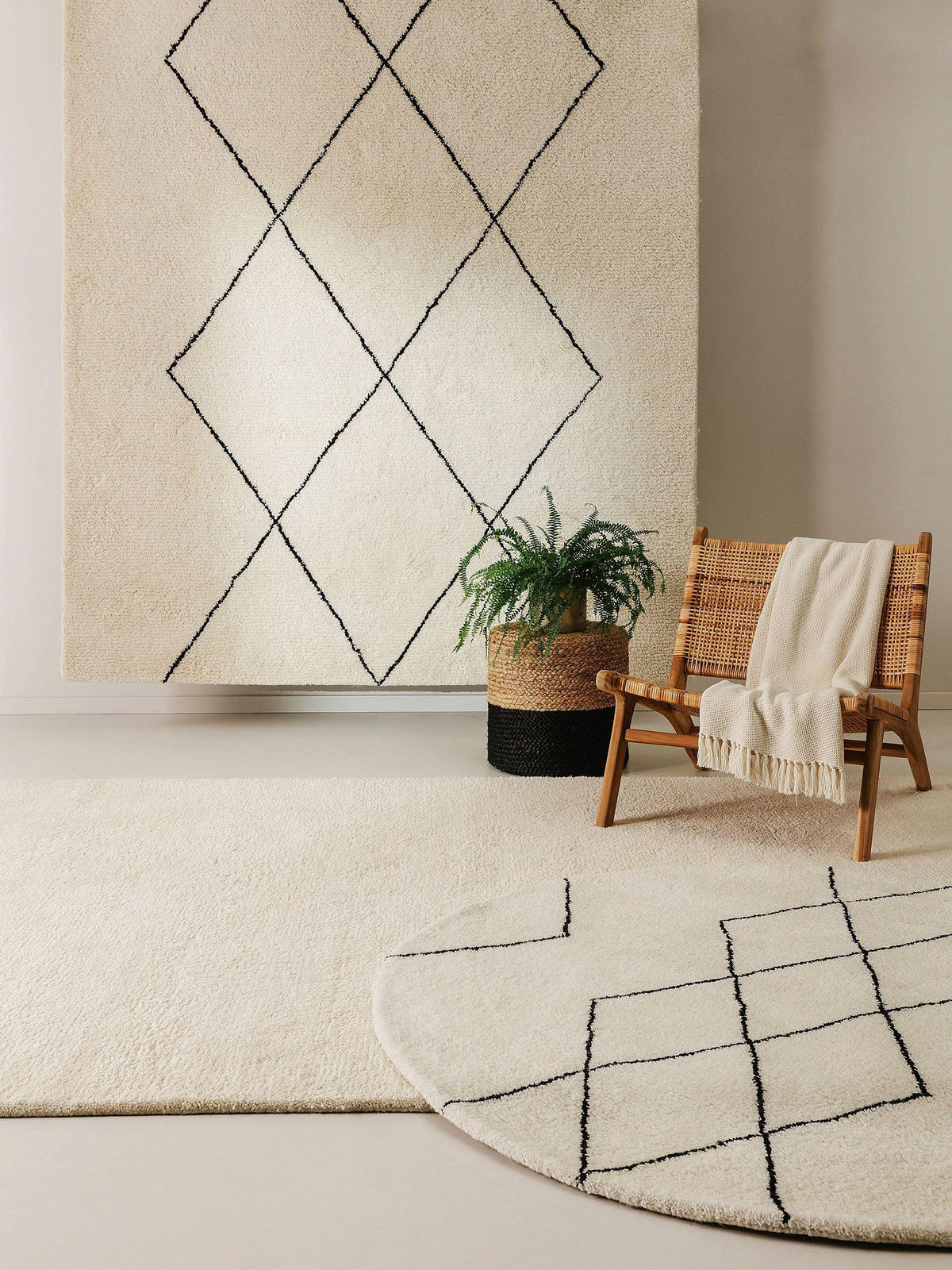 WOLLTEPPICH Berber Cream 160x230 cm - Creme, Textil (160/230cm) - benuta Pure