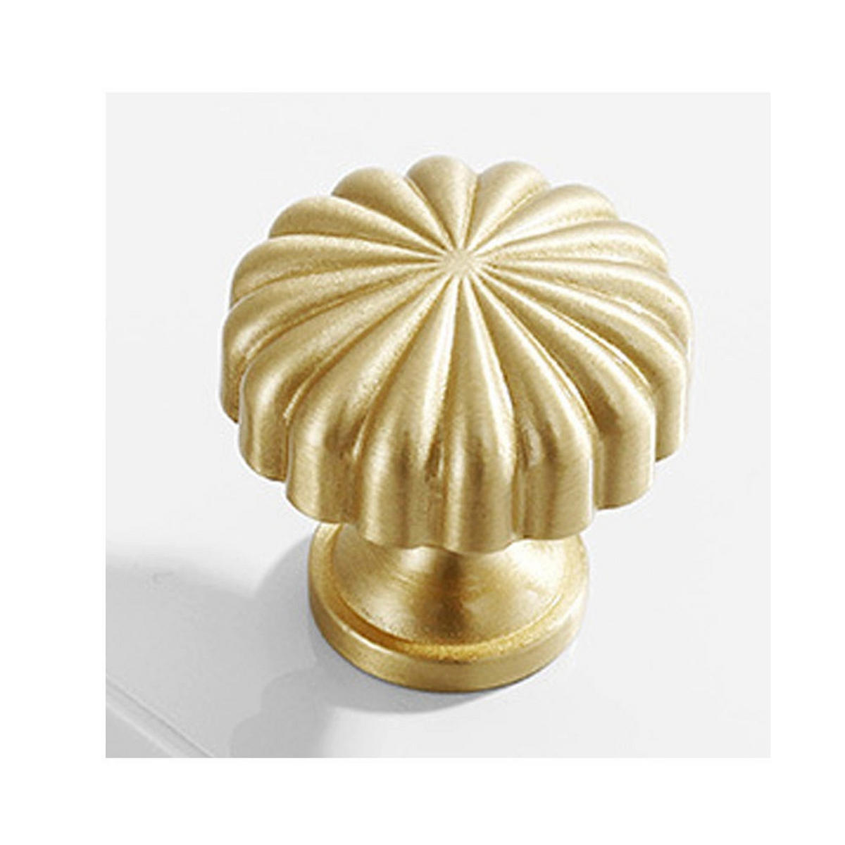 SCHRANKKNOPF Messing 10er-Set - Goldfarben, Metall (1.8/2.6/3cm)