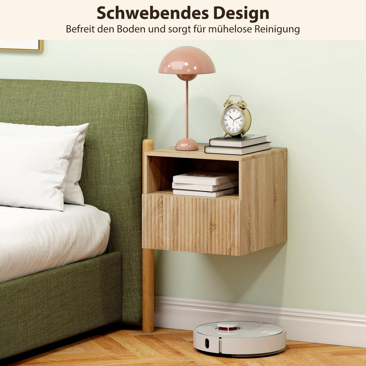 NACHTTISCH Naturfarben 39.5/40.0/35.0cm - Naturfarben, Holzwerkstoff (40/35/39.5cm)