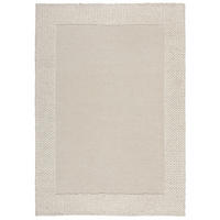 TEPPICH Chunky-Knit-Design, wolle-polyester-mix CALDER, Beige 200x290 cm - Beige, Textil (200/290cm) - KADIMA DESIGN