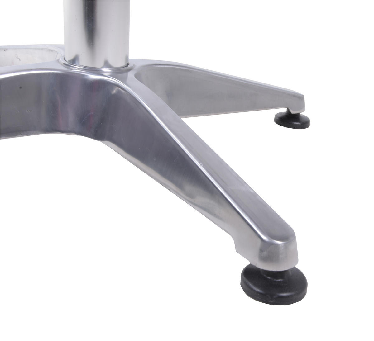 STEHTISCH Ivar Quadratisch Alu-Gestell Stahl Silberfarbig 110x60x60cm - Silberfarben, Metall (60/60/110cm) - DELUKE