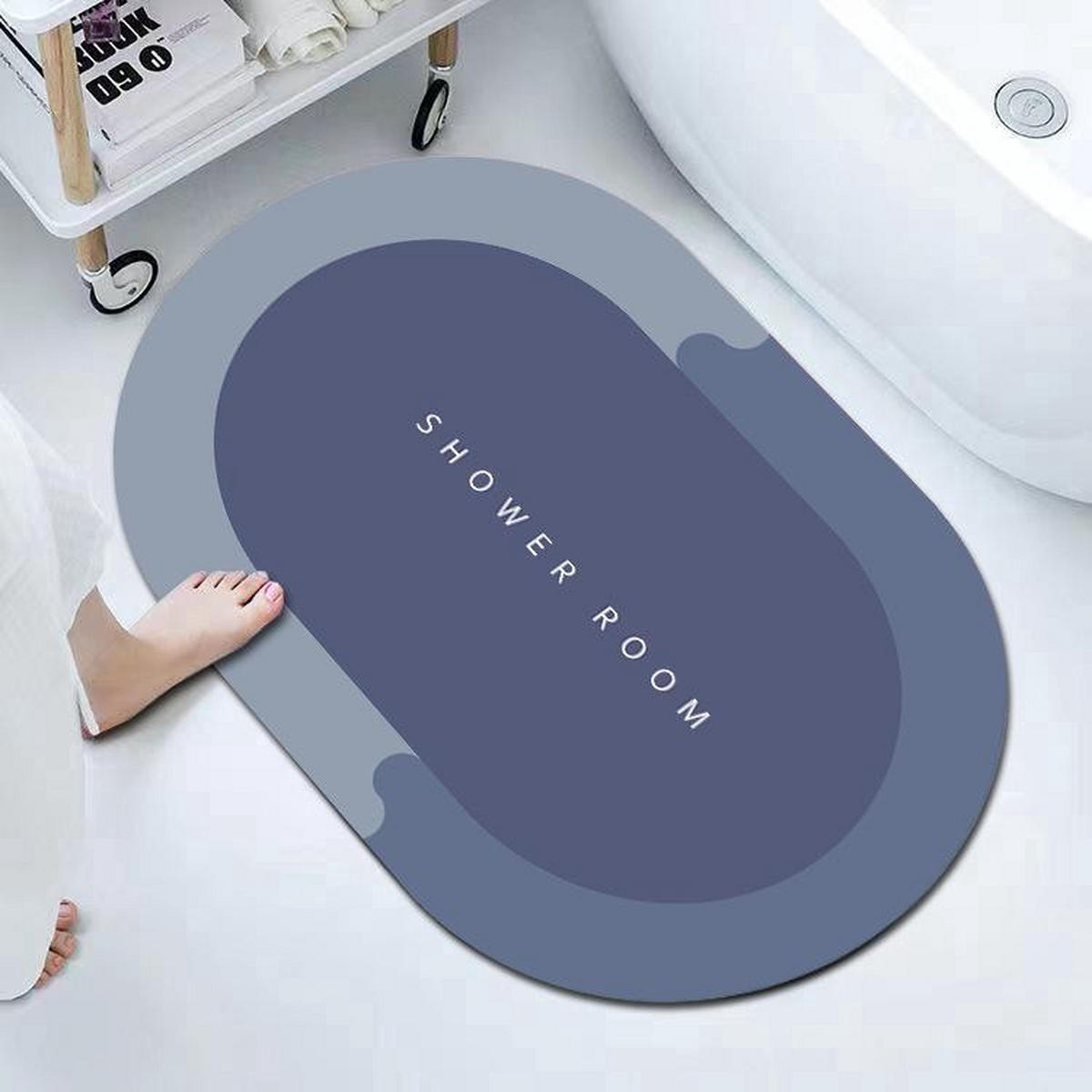 BADEMATTE 1 Stück - Beige, Kunststoff (1/1cm) - Homaxy