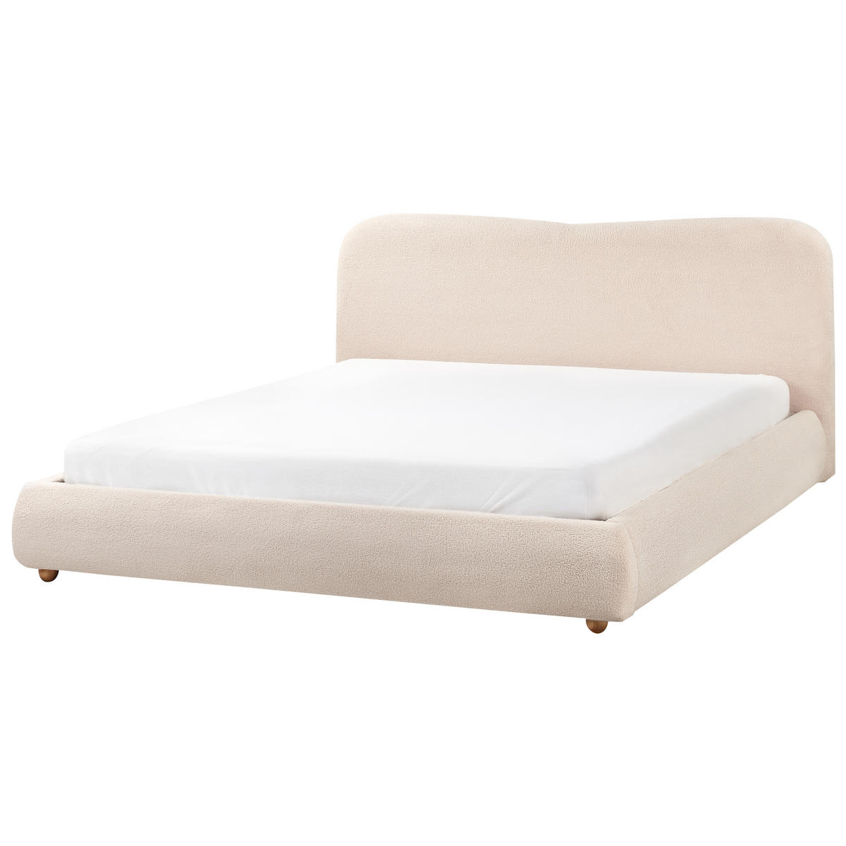 BETT mit Stauraum 180x200 cm Beige Blagnac - Beige, Textil (180/200cm) - Beliani