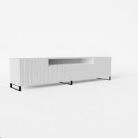 LOWBOARD VAREN 200/41/40 cm, Stand-TV-Schrank Weiß - Weiß, Holzwerkstoff (200/41/40cm) - MASSENO