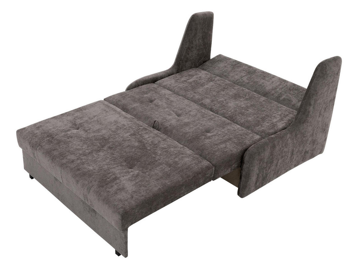 SCHLAFSOFA Viva Elite II - Schwarz/Braun, Holz/Metall (126/85/98cm) - MIRJAN24