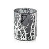 KERZENHALTER Odette Grau 8.5/8.5/10 cm Glas - Grau, Glas (8.5/10/8.5cm) - Mondex