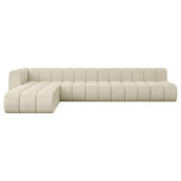 ECKSOFA modulares Sofa Darnel-L3 - 387x177x70 cm Beige - Beige, Holzwerkstoff/Textil (387/177cm) - ALTDECOR