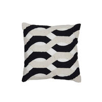 DEKOKISSEN Bendigo Braun 45/45/10 cm - Schwarz, Textil (45/45cm) - Light & Living