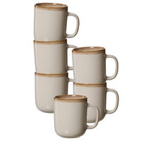 HENKELBECHER Malaga Creme 380 ml 6er Set - Creme, Keramik (0.38L) - Ritzenhoff Breker