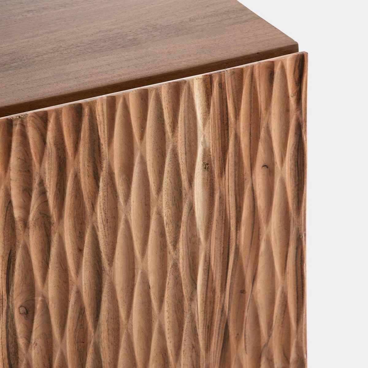 TV-ELEMENT Diya Natürlich 160 cm x 52 cm - Naturfarben, Holz (160/52/40cm) - Klast Home